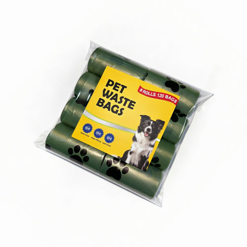 [ Free shopping ] Dog Waste Bag, Total 120 Count on 8 rolls, Leak-proof Dog Poop Bag, Durable Plastic Poop Bags for Pet Cleanup & Outdoor Use