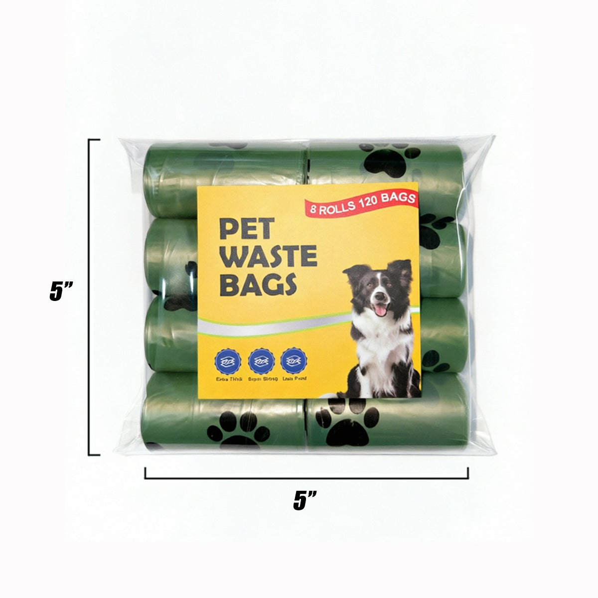 [ Free shopping ] Dog Waste Bag, Total 120 Count on 8 rolls, Leak-proof Dog Poop Bag, Durable Plastic Poop Bags for Pet Cleanup & Outdoor Use