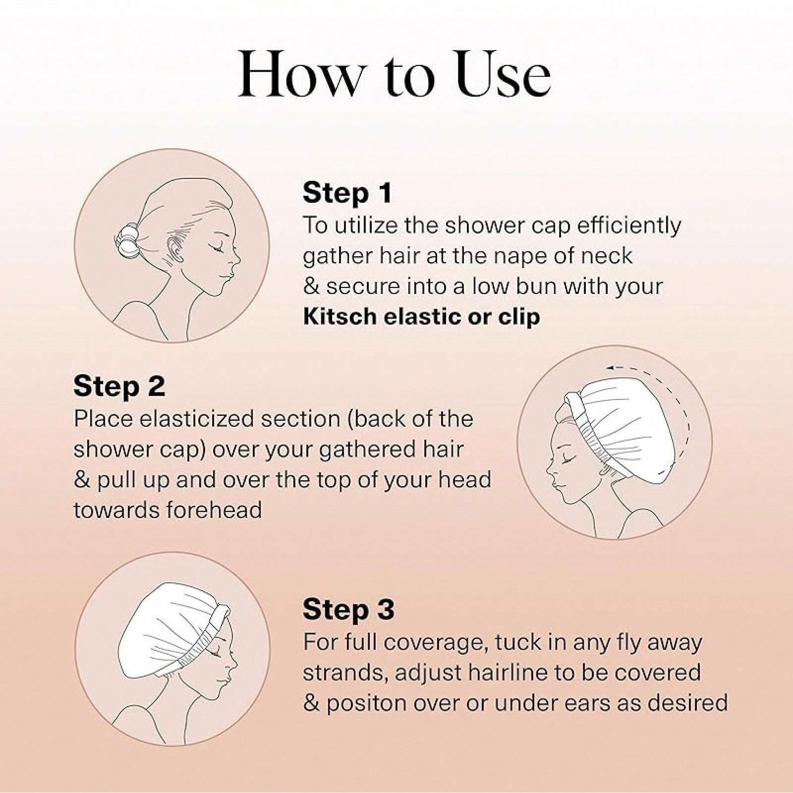 [ Free shopping ] Luxury Shower Caps for Women Reusable Waterproof - Flexi Satin Lined, Large Wide Shower Cap for Women & Men, Adjustable, Stylish Hair Cap for Shower, For Long & Short Hair - Terracotta Checker
