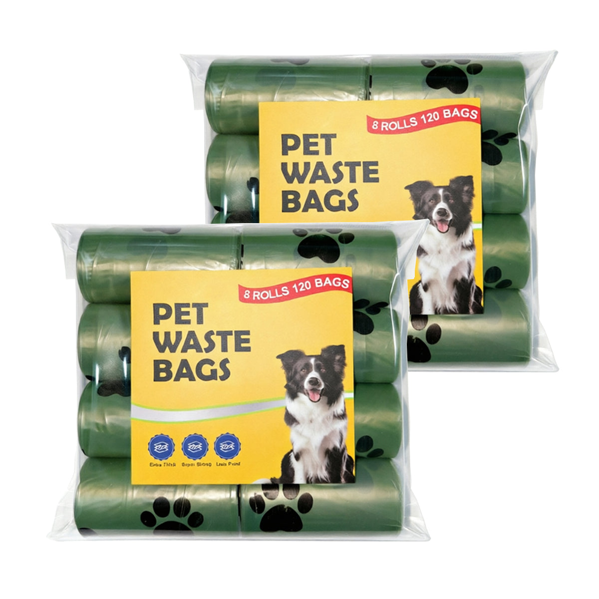 [ Free shopping ] Dog Waste Bag, Total 120 Count on 8 rolls, Leak-proof Dog Poop Bag, Durable Plastic Poop Bags for Pet Cleanup & Outdoor Use